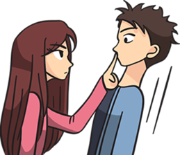 Ollie and Felly : Couple in Love sticker #9863268