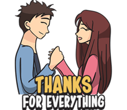 Ollie and Felly : Couple in Love sticker #9863269