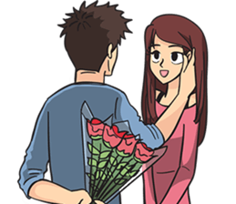 Ollie and Felly : Couple in Love sticker #9863276