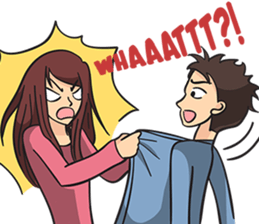 Ollie and Felly : Couple in Love sticker #9863280