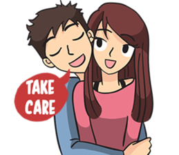 Ollie and Felly : Couple in Love sticker #9863287