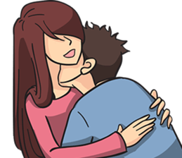 Ollie and Felly : Couple in Love sticker #9863289