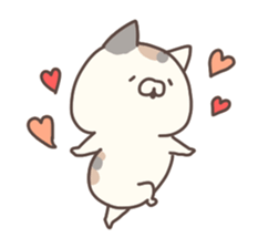 hagemashi cat nichijo 4 sticker #9863311