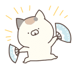 hagemashi cat nichijo 4 sticker #9863313