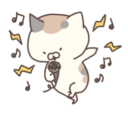 hagemashi cat nichijo 4 sticker #9863317