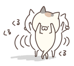 hagemashi cat nichijo 4 sticker #9863321