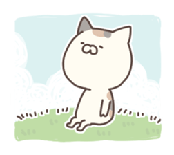 hagemashi cat nichijo 4 sticker #9863333