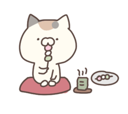 hagemashi cat nichijo 4 sticker #9863343