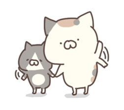 hagemashi cat nichijo 4 sticker #9863357