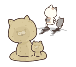 hagemashi cat nichijo 4 sticker #9863361