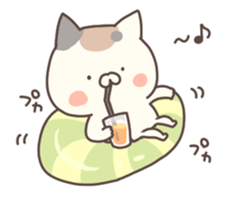 hagemashi cat nichijo 4 sticker #9863372