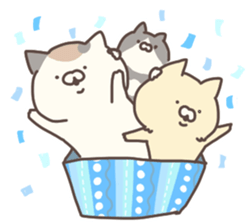 hagemashi cat nichijo 4 sticker #9863374