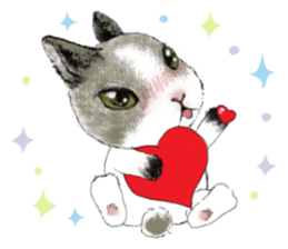 Cotton Ball and little rabbit sticker #9863418