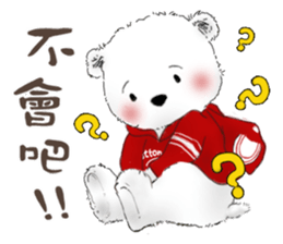 Cotton Ball and little rabbit sticker #9863421