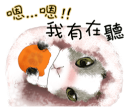 Cotton Ball and little rabbit sticker #9863424