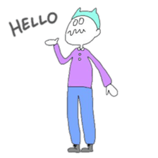 We came from the sky sticker #9863976