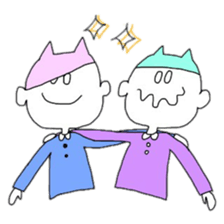 We came from the sky sticker #9864012