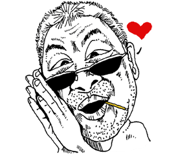 Stubble handsome guy -International EDT. sticker #9864336