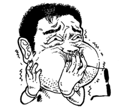 Stubble handsome guy -International EDT. sticker #9864346