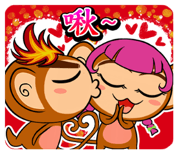 Happy Fire Monkey CNY sticker #9864544