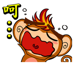 Happy Fire Monkey CNY sticker #9864552