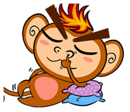 Happy Fire Monkey CNY sticker #9864554
