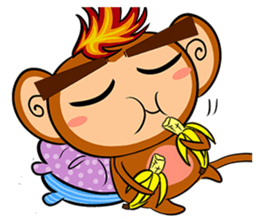 Happy Fire Monkey CNY sticker #9864557