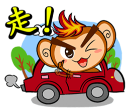 Happy Fire Monkey CNY sticker #9864561