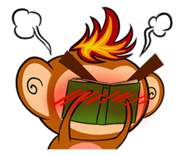 Happy Fire Monkey CNY sticker #9864568