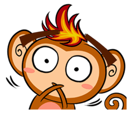 Happy Fire Monkey CNY sticker #9864570