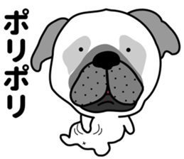 Unrestrained pug sticker #9864616