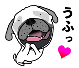 Unrestrained pug sticker #9864635