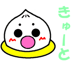 the steamed bun of bean jam man five sticker #9865684