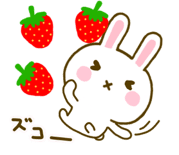 Rabbit Strawberry 8 sticker #9865741