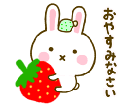 Rabbit Strawberry 8 sticker #9865746
