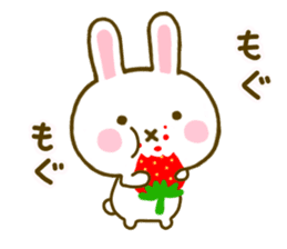 Rabbit Strawberry 8 sticker #9865748