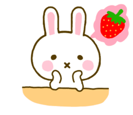 Rabbit Strawberry 8 sticker #9865752
