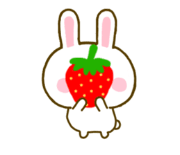 Rabbit Strawberry 8 sticker #9865771