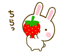 Rabbit Strawberry 8 sticker #9865772