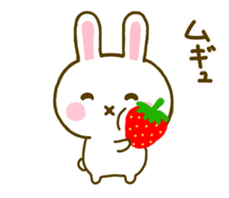 Rabbit Strawberry 8 sticker #9865773