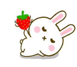 Rabbit Strawberry 8 sticker #9865774