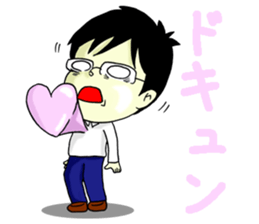 Glasses boys and devil girls sticker #9865921