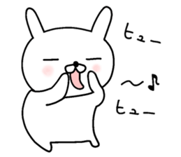 Hot-blooded! Pass rabbit sticker #9866167