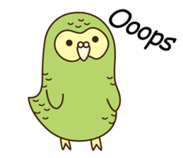 Happy Kakapo 4 Eng sticker #9866731