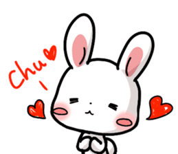 Rabbit and Bear's love sticker sticker #9866937
