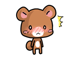 Rabbit and Bear's love sticker sticker #9866947