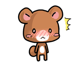 Rabbit and Bear's love sticker sticker #9866947