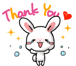 Rabbit and Bear's love sticker sticker #9866954