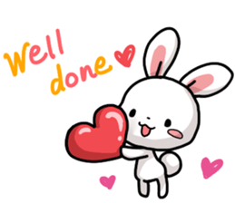 Rabbit and Bear's love sticker sticker #9866955