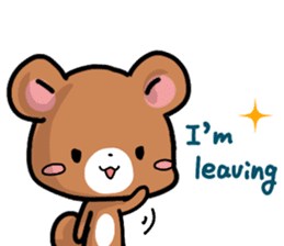 Rabbit and Bear's love sticker sticker #9866957